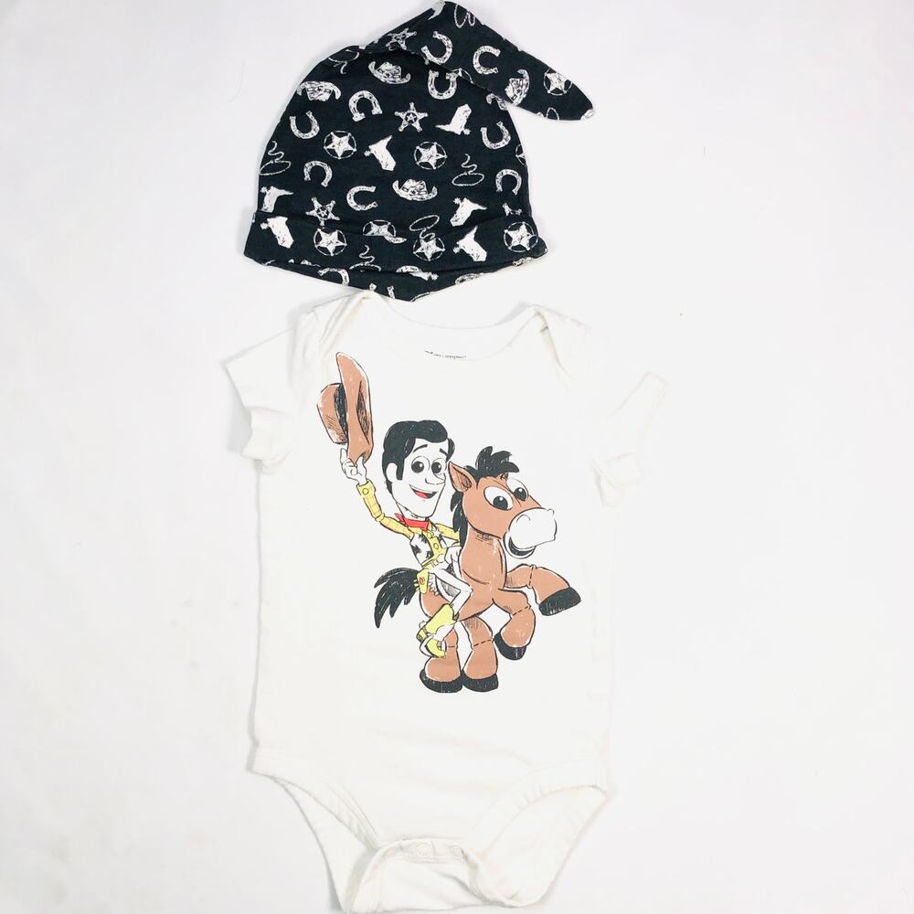DISNEY TOY STORY WOODY ROMPER SIZE 9M